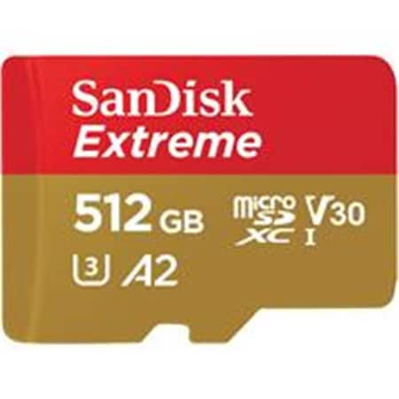 Western Digital 512 GB SanDisk Extreme UHS-I microSDXC Memory Card with SD Adapter WD306075